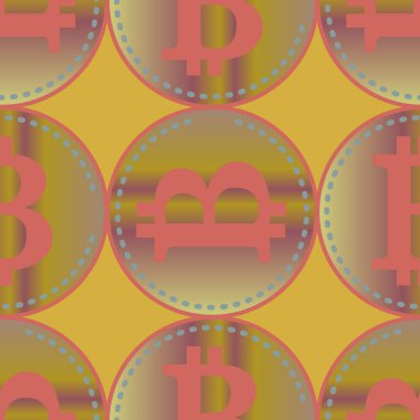 bitcoins parlak parlak pahalı sikkeleri ile Seamless modeli 