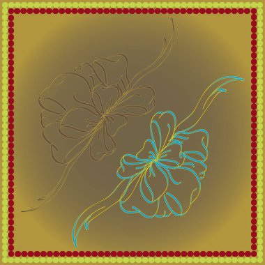 Set çekilmiş yay izole el renk arka plan üzerinde.