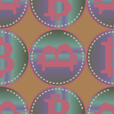 bitcoins parlak parlak pahalı sikkeleri ile Seamless modeli 