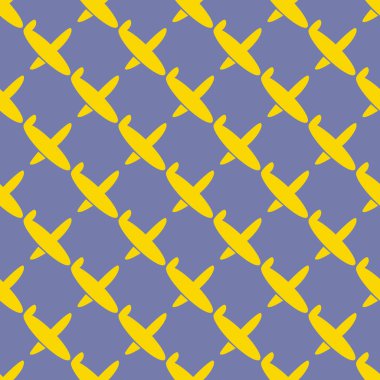 Seamless modeli uçak gökyüzünde, vektör çizim