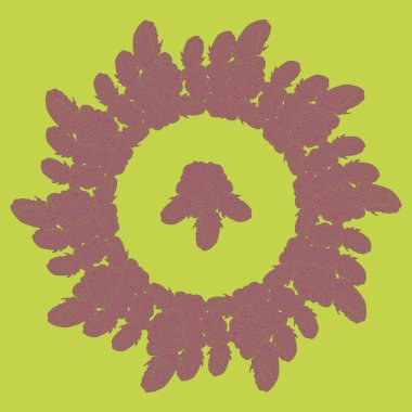 Stil zentangle yeni simetrik mandala sanat doodle ile esinlenerek.. 