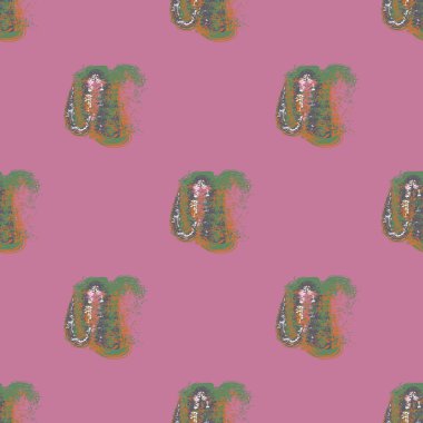 Bulutlar Dikişsiz desen şeklinde suluboya soyut leke.