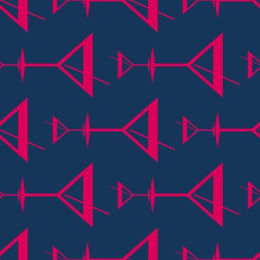 Tropik kokteyller renkli seamless modeli