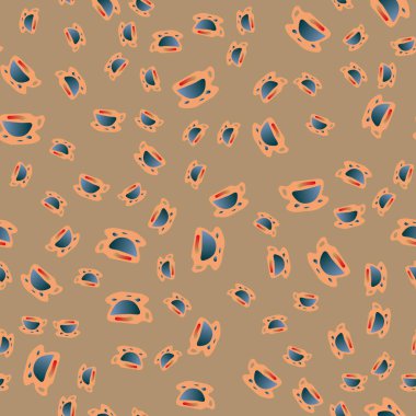 Kahve ya da çay Dikişsiz desen bardak.