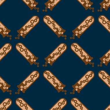 Kimya test tüpleri parlak arka plan üzerinde. Seamless modeli.