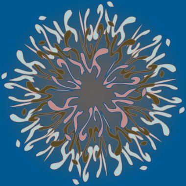 Yeni simetrik soyut mandala. Duvar kağıdı, desen dolgularını, web sayfaları, yüzey dokuları için dekoratif nesne-ebilmek var olmak kullanılmış.