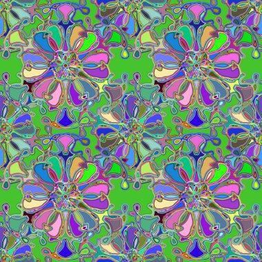 Soyut kaleydoskop renkli Dikişsiz desen arka planı için. 