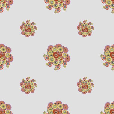 Soyut geometrik renkli seamless modeli daireler, arka plan ile