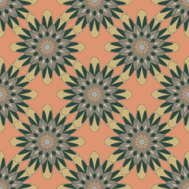  soyut çiçek geometrik Dikişsiz desen arka planı için