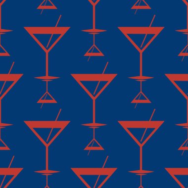 Tropik kokteyller renkli seamless modeli