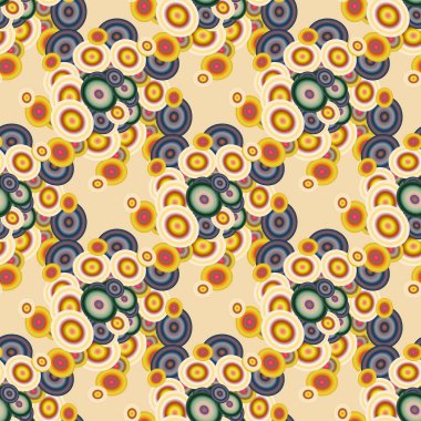 Soyut geometrik renkli seamless modeli daireler, arka plan ile