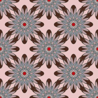  soyut çiçek geometrik Dikişsiz desen arka planı için