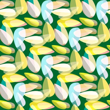 Parlak arka plan Dikişsiz desen çok renkli yapraklarda.