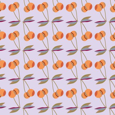 kiraz seamless modeli. Tekstil Ambalaj ve duvar kağıtları için iyi.