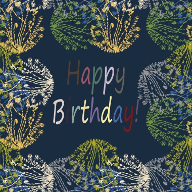 Soyut zentangle sanat oyma kart tasarımı doodle ile parlak renklerde ilham.