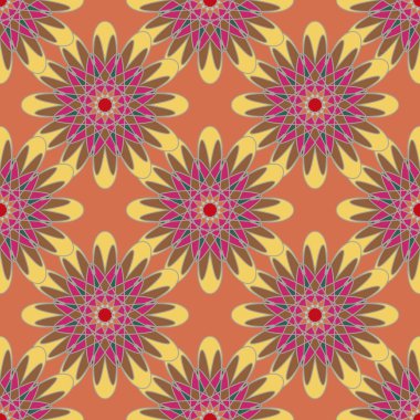  soyut çiçek geometrik Dikişsiz desen arka planı için