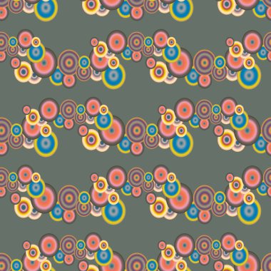 Soyut geometrik renkli seamless modeli daireler, arka plan ile