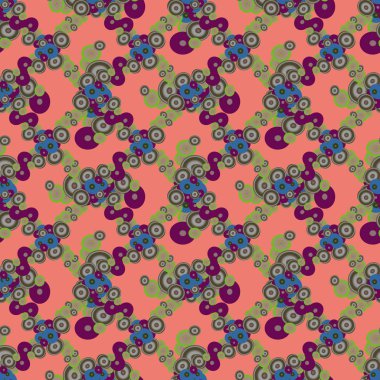 Soyut geometrik renkli seamless modeli daireler, arka plan ile