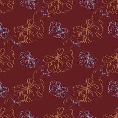 Çok renkli yay ve kurdeleler parlak seamless modeli.