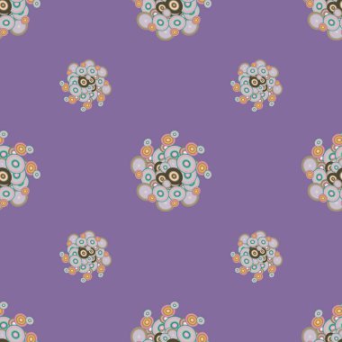 Soyut geometrik renkli seamless modeli daireler, arka plan ile