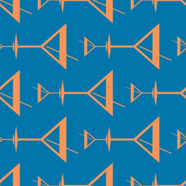 Tropik kokteyller renkli seamless modeli