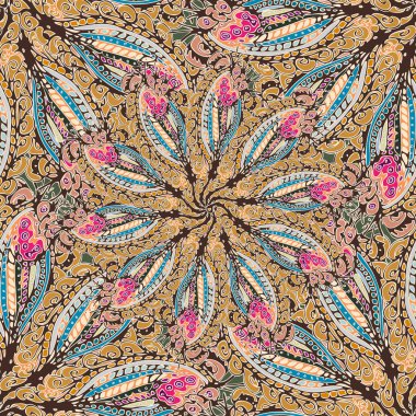 Soyut Dikişsiz renkli desen, vektör çizim