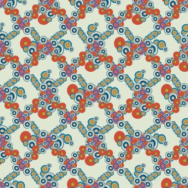 Soyut geometrik renkli seamless modeli daireler, arka plan ile