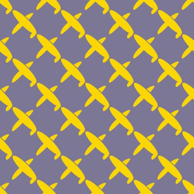 Seamless modeli uçak gökyüzünde, vektör çizim