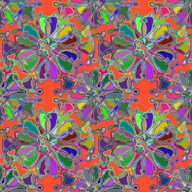 Soyut kaleydoskop renkli Dikişsiz desen arka planı için. 