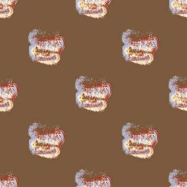 Bulutlar Dikişsiz desen şeklinde suluboya soyut leke.