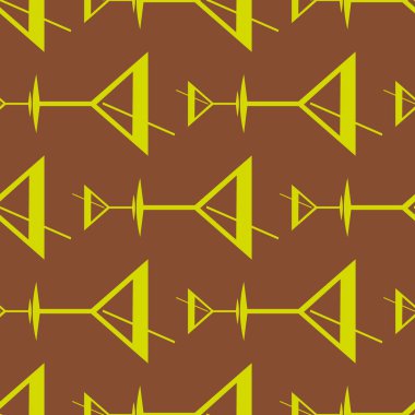 Tropik kokteyller renkli seamless modeli