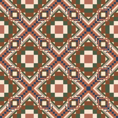Geometrik etnik desen sorunsuz tasarım arka plan veya duvar kağıdı için