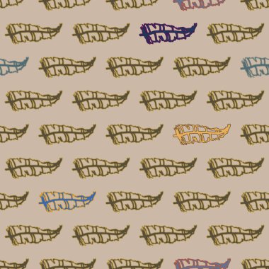 Tüyler, vektör çizim ile zemin 