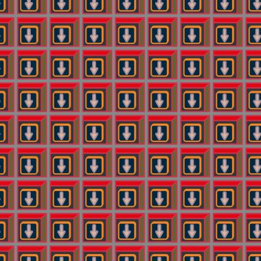 Ok düğmeleri ile Dikişsiz soyut desen