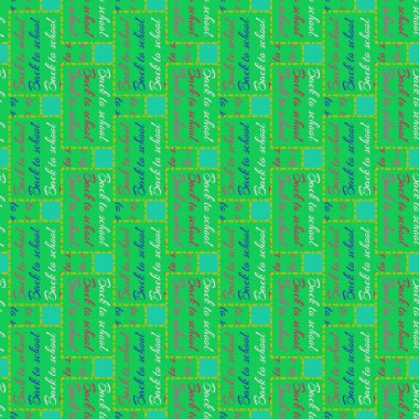 Okul hazırlıkları, arka plan için yeni dikişsiz desen. 