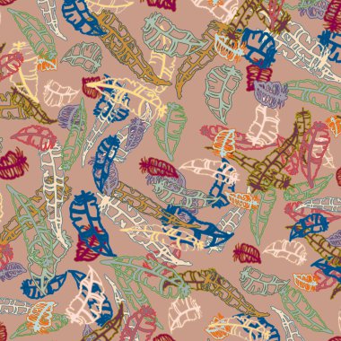 Tüyler, vektör çizim ile zemin 