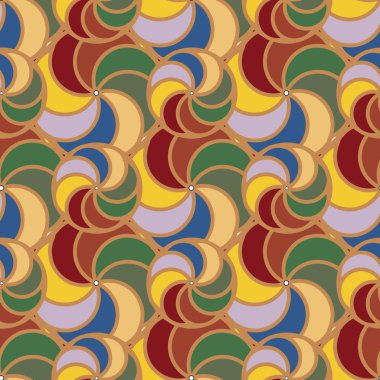 soyut geometrik renk desenli vektör çizimi