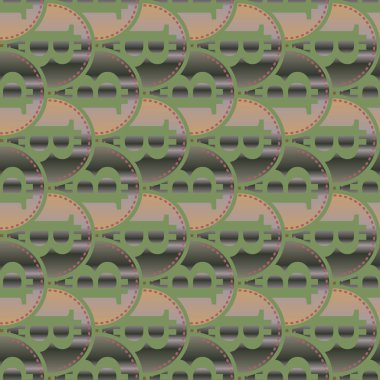 bitcoins parlak parlak pahalı sikkeleri ile Seamless modeli 