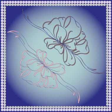 Set çekilmiş yay izole el renk arka plan üzerinde.