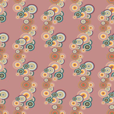 Soyut geometrik renkli seamless modeli daireler, arka plan ile