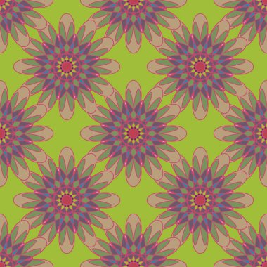  soyut çiçek geometrik Dikişsiz desen arka planı için