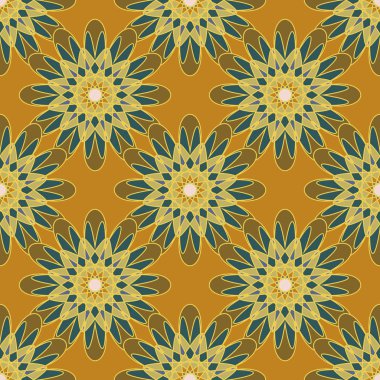  soyut çiçek geometrik Dikişsiz desen arka planı için