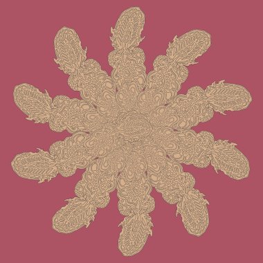 Stil zentangle yeni simetrik mandala doodle ile sanat esin kaynağı oldu. Duvar kağıdı, desen dolgularını, web sayfaları, yüzey dokuları için dekoratif nesne-ebilmek var olmak kullanılmış.