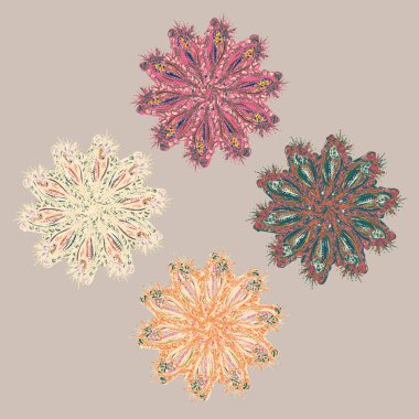 Stil zentangle yeni simetrik mandala doodle ile sanat esin kaynağı oldu. Duvar kağıdı, desen dolgularını, web sayfaları, yüzey dokuları için dekoratif nesne-ebilmek var olmak kullanılmış.