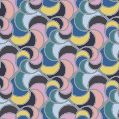 soyut geometrik renk desenli vektör çizimi