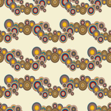 Soyut geometrik renkli seamless modeli daireler, arka plan ile