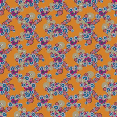 Soyut geometrik renkli seamless modeli daireler, arka plan ile