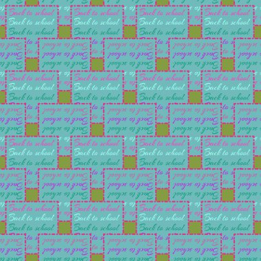 Okul hazırlıkları, arka plan için yeni dikişsiz desen. 