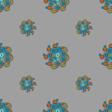 Soyut geometrik renkli seamless modeli daireler, arka plan ile