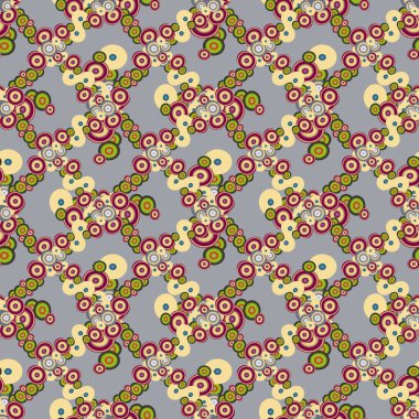 Soyut geometrik renkli seamless modeli daireler, arka plan ile